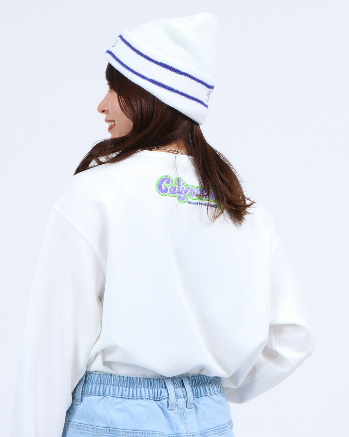 ホワイト:161cm(Sサイズ着用)