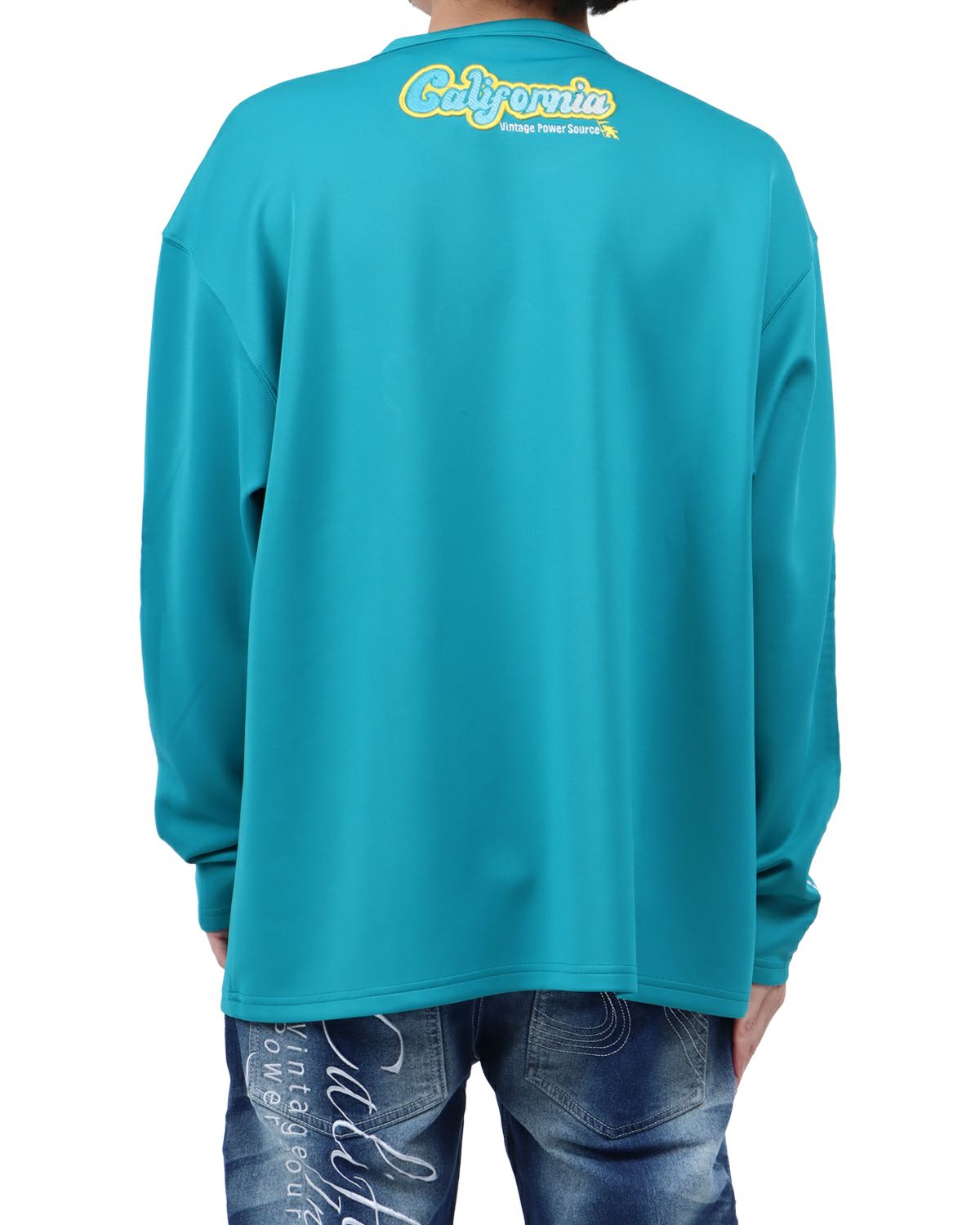 グリーン：173cm63kg(Lサイズ着用)