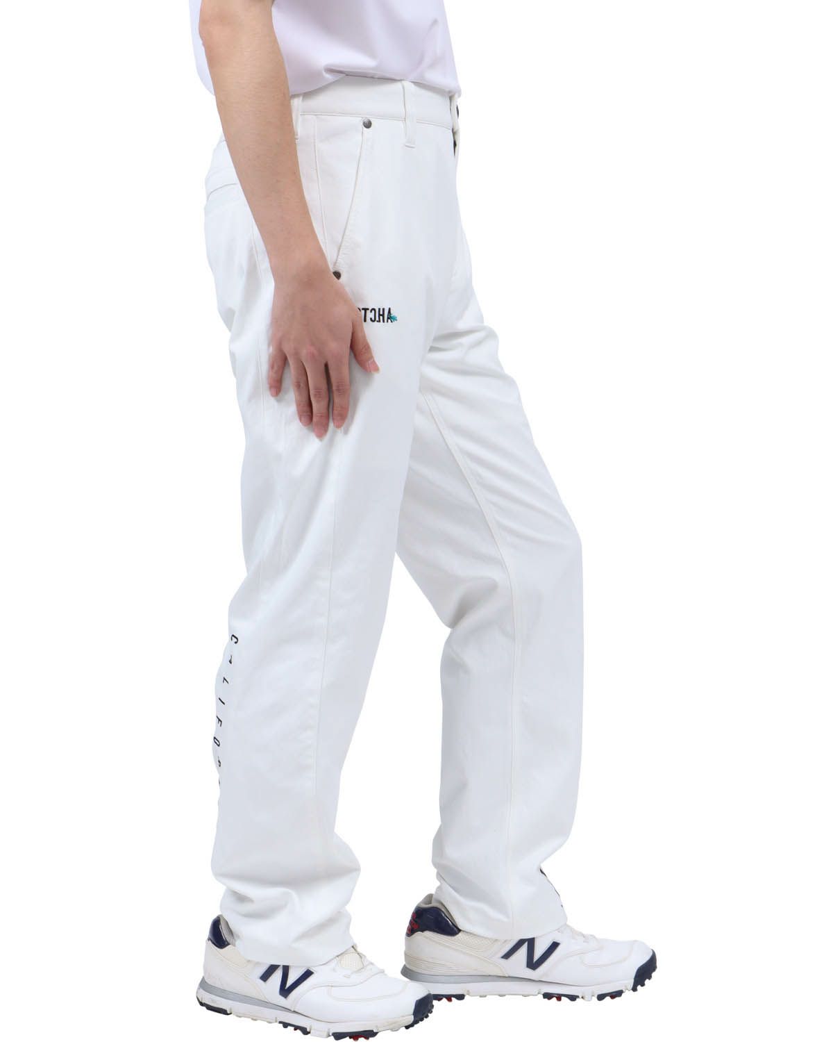 ホワイト：173cm63kg(Lサイズ着用)