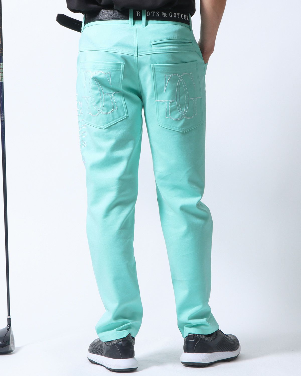 ミントグリーン：180cm/70kg(Lサイズ着用)