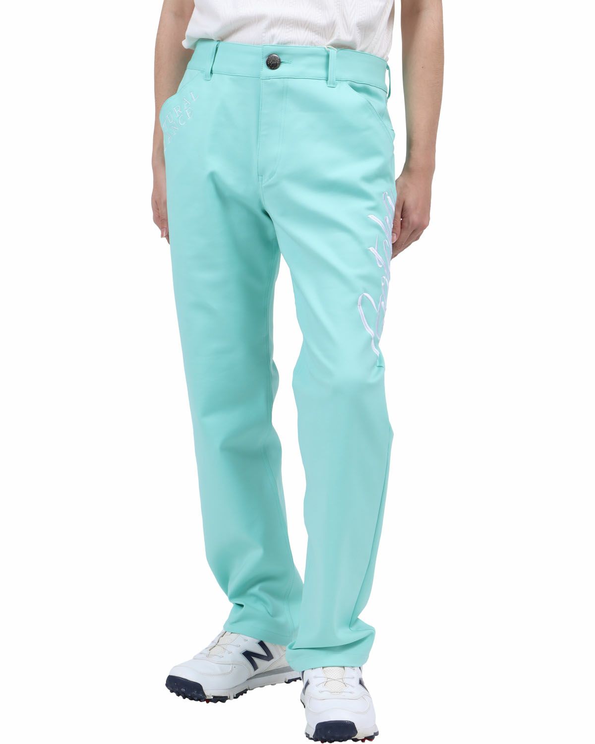 ミントグリーン：173cm63kg(Lサイズ着用)