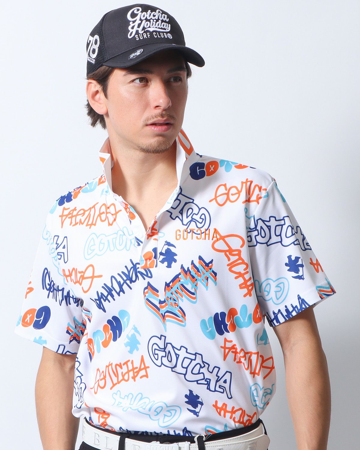 ホワイト：180cm/70kg(Lサイズ着用)