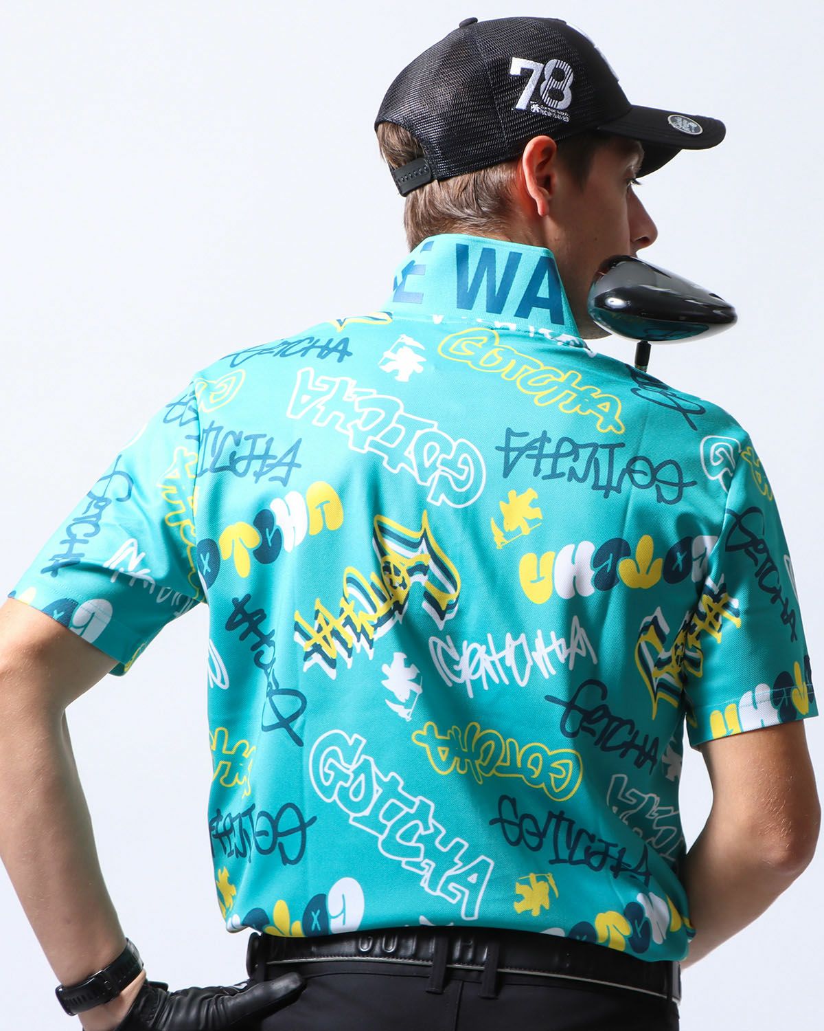 GOTCHA GOLF] ドライ UVカット グラフィティ ロゴ ポロ | PEET ONLINE