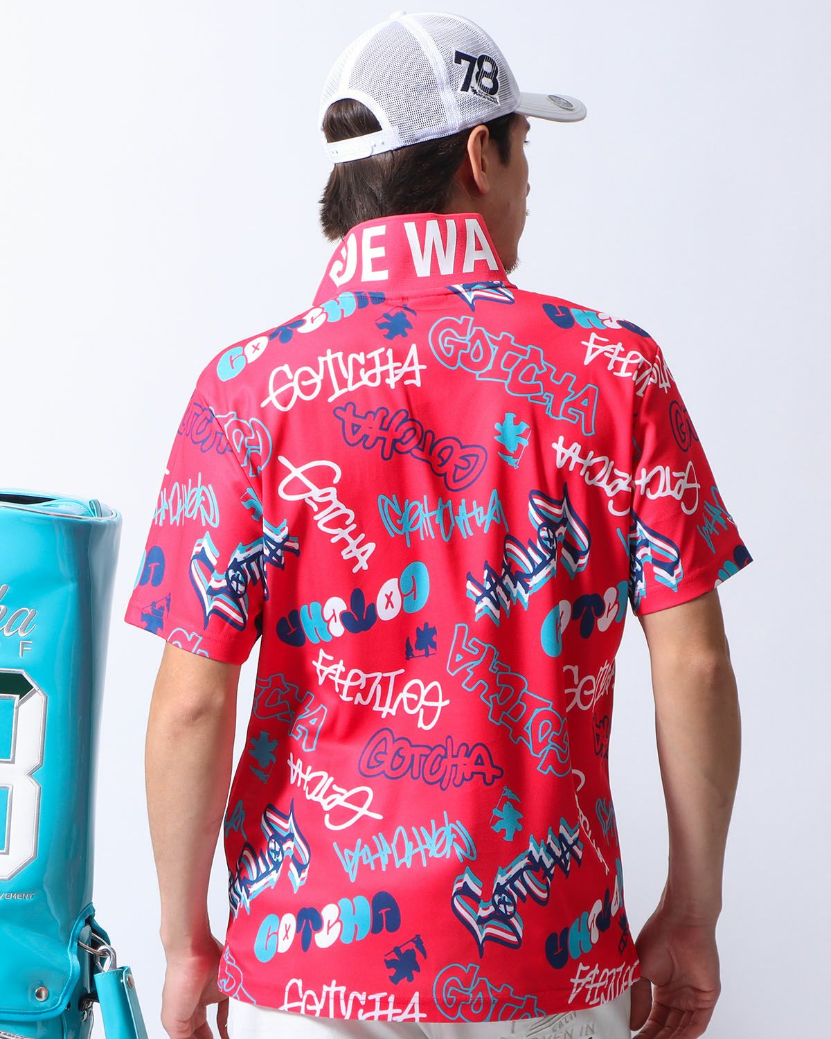 ピンク：180cm/70kg(Lサイズ着用)