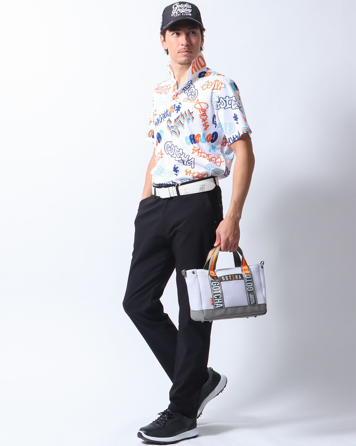 GOTCHA GOLF] ドライ UVカット グラフィティ ロゴ ポロ | PEET ONLINE