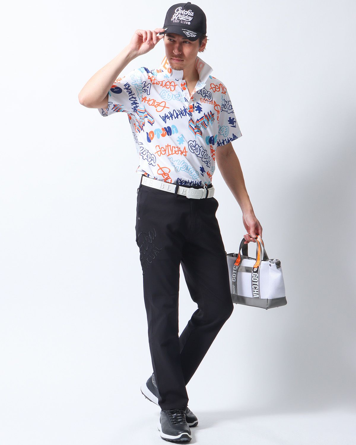 GOTCHA GOLF] ドライ UVカット グラフィティ ロゴ ポロ | PEET ONLINE