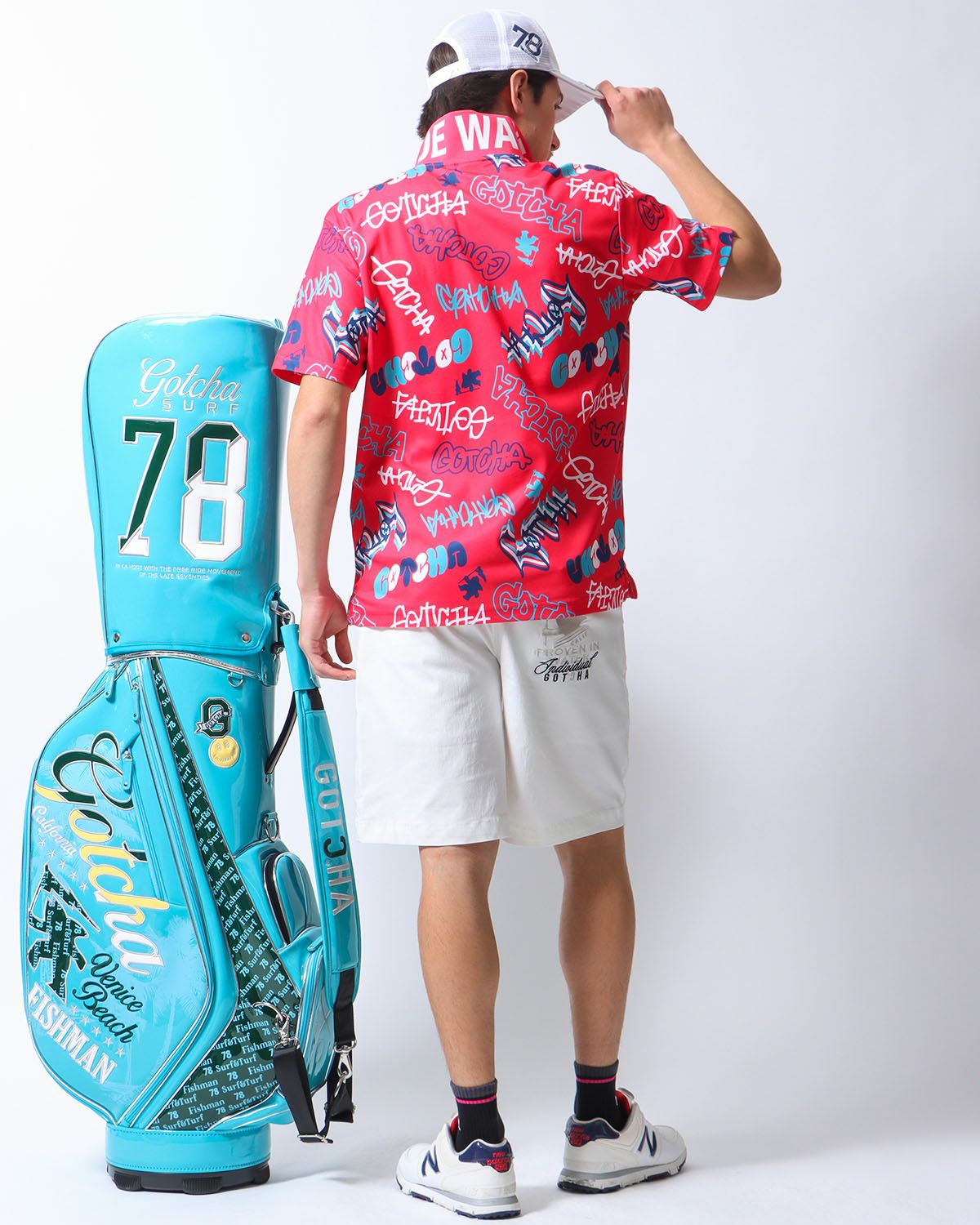 ピンク：180cm/70kg(Lサイズ着用)