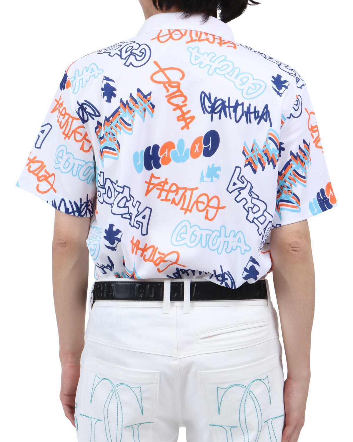 ホワイト：173cm63kg(Lサイズ着用)