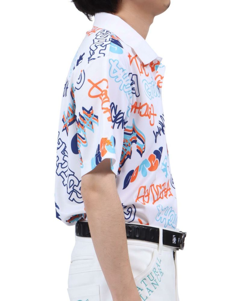 ホワイト：173cm63kg(Lサイズ着用)