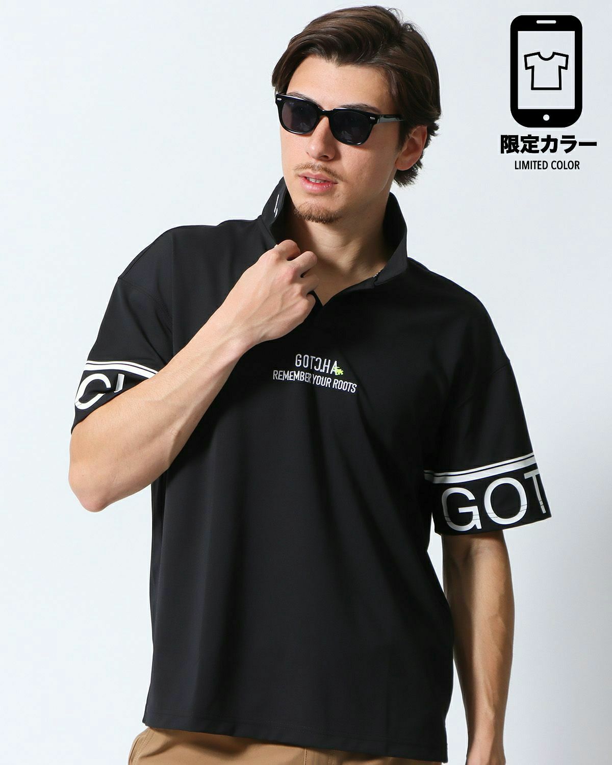 ブラック：180cm/70kg(Lサイズ着用)