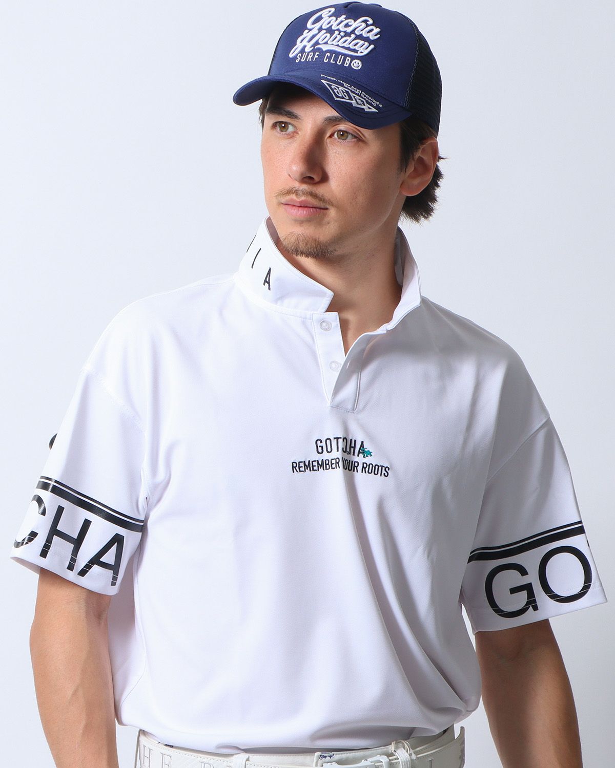 ホワイト：180cm/70kg(Lサイズ着用)