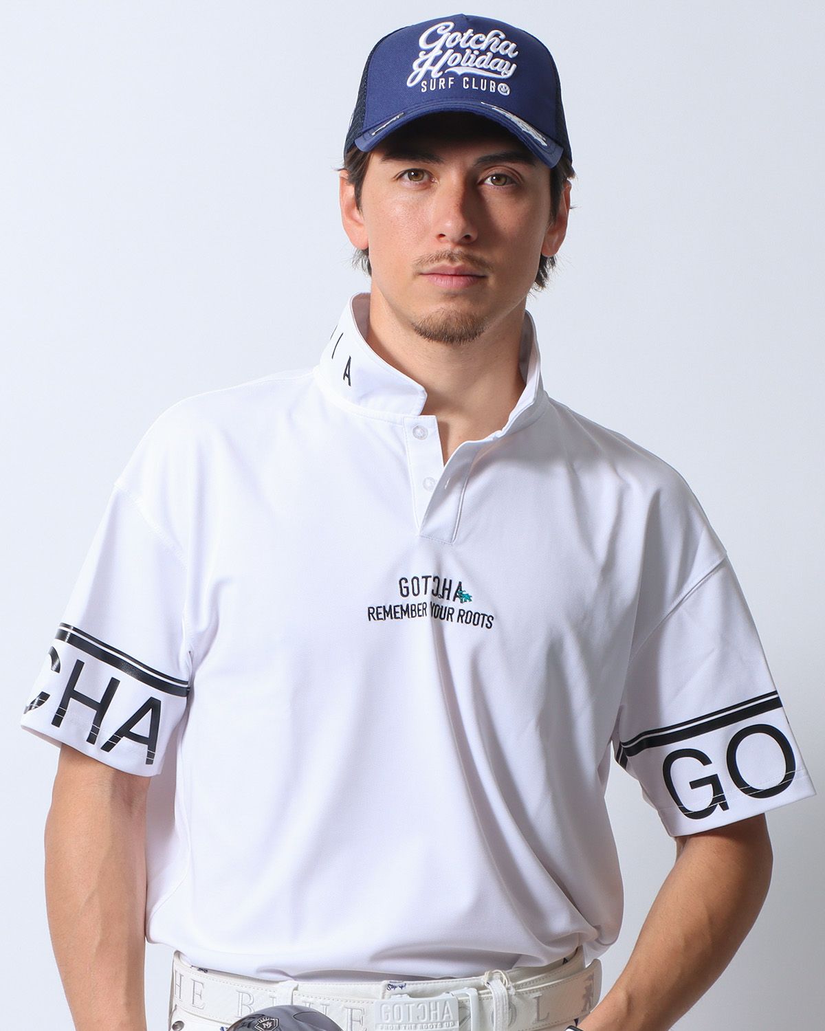 ホワイト：180cm/70kg(Lサイズ着用)