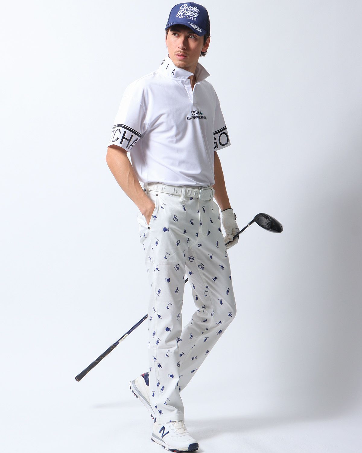 ホワイト：180cm/70kg(Lサイズ着用)