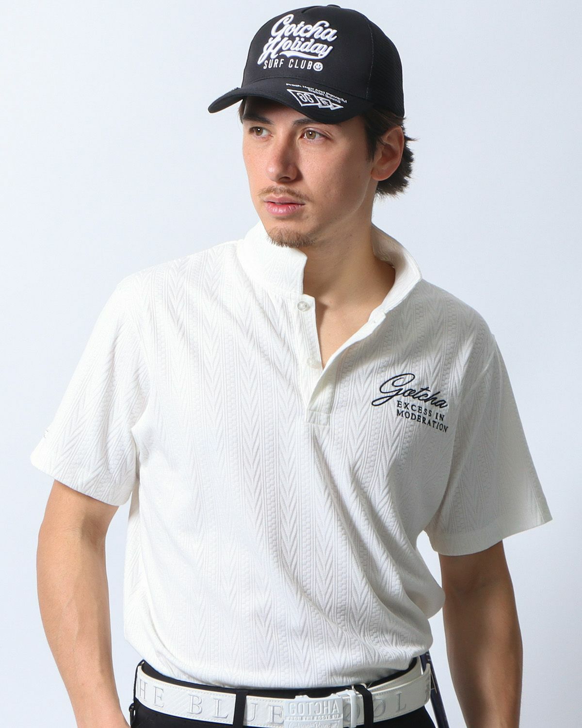 ホワイト：180cm/70kg(Lサイズ着用)