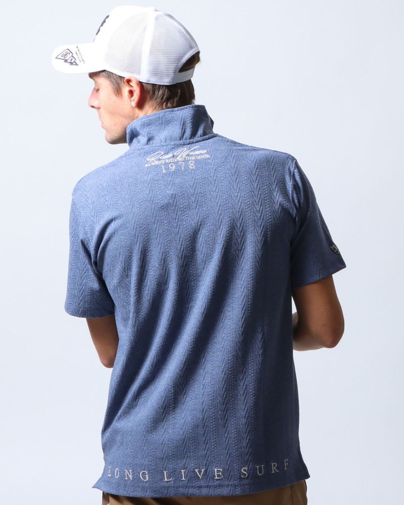 ネイビー：183cm/70kg(Lサイズ着用)