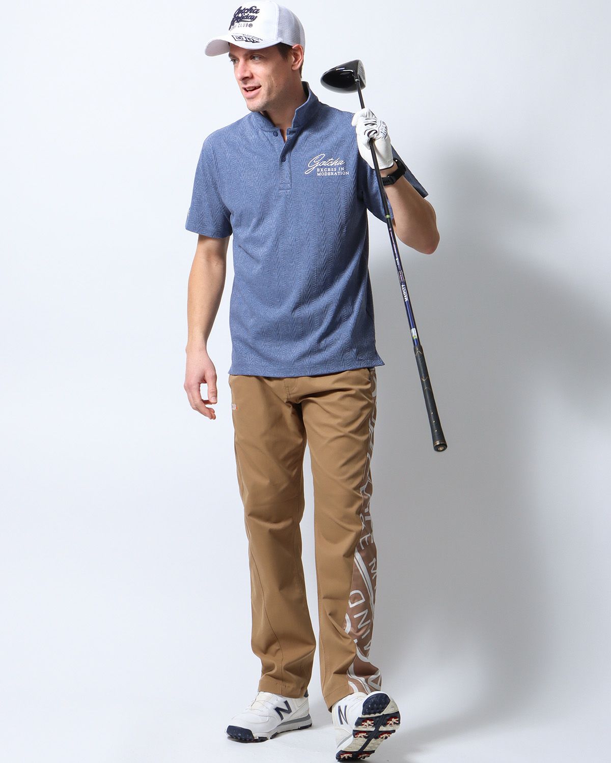 ネイビー：183cm/70kg(Lサイズ着用)