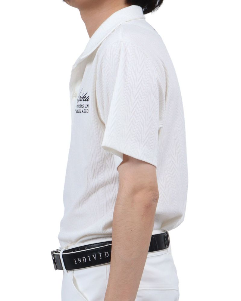 ホワイト：173cm63kg(Lサイズ着用)