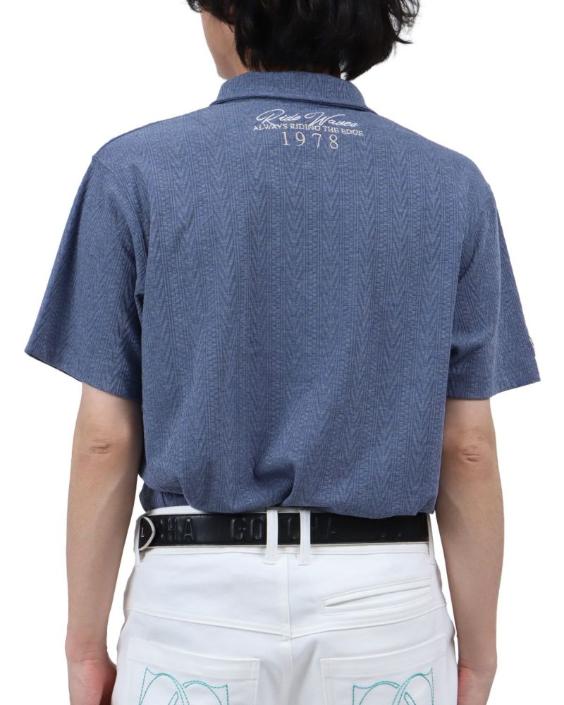 ネイビー：173cm63kg(Lサイズ着用)