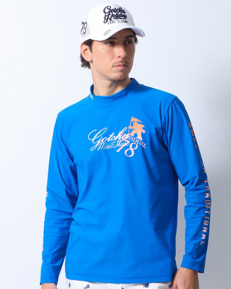 ロイヤルブルー：180cm/70kg(Lサイズ着用)