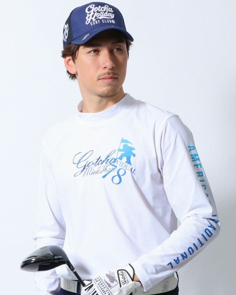 ホワイト：180cm/70kg(Lサイズ着用)