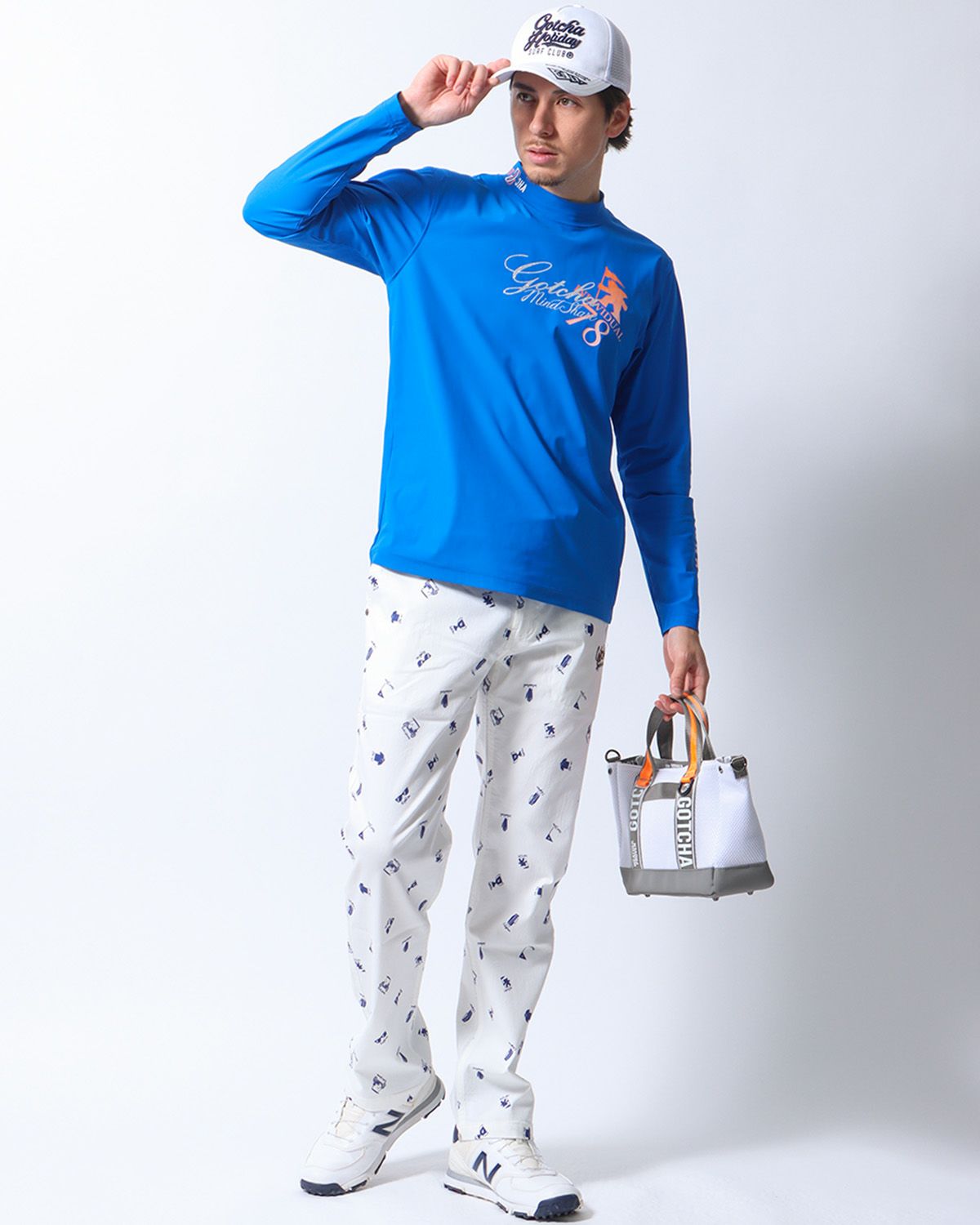 ロイヤルブルー：180cm/70kg(Lサイズ着用)