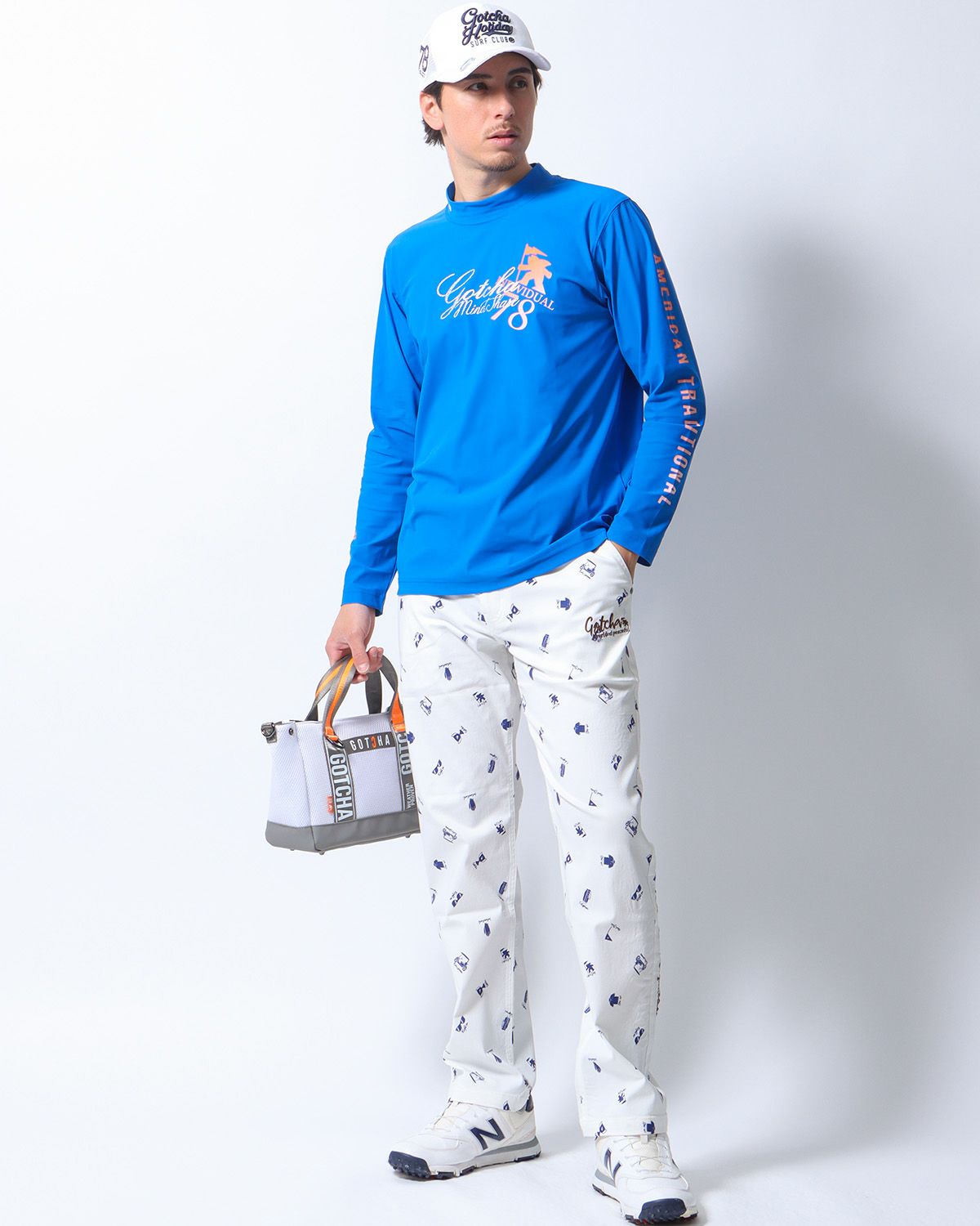 ロイヤルブルー：180cm/70kg(Lサイズ着用)