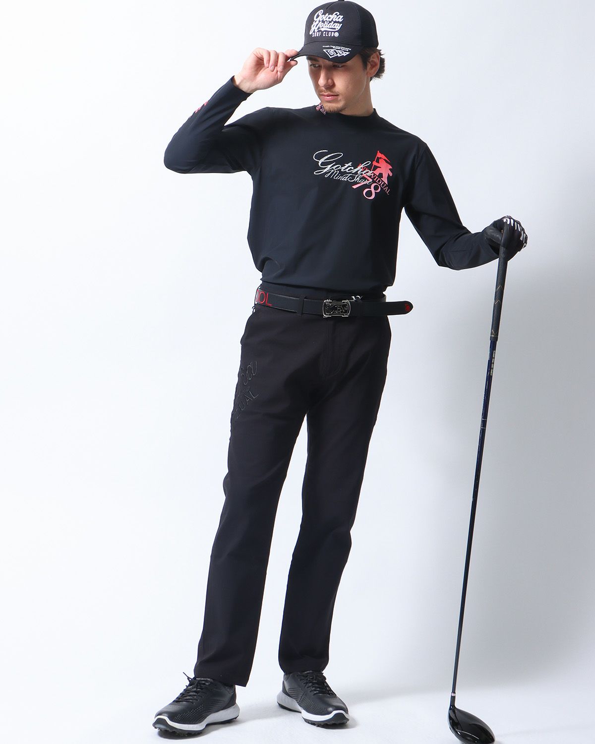 ブラック：180cm/70kg(Lサイズ着用)