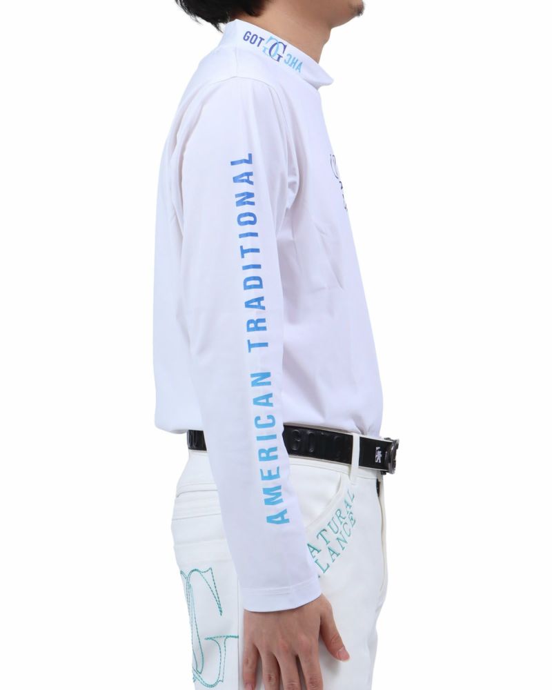 ホワイト：173cm63kg(Lサイズ着用)