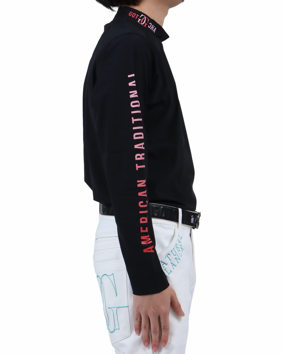 ブラック：173cm63kg(Lサイズ着用)