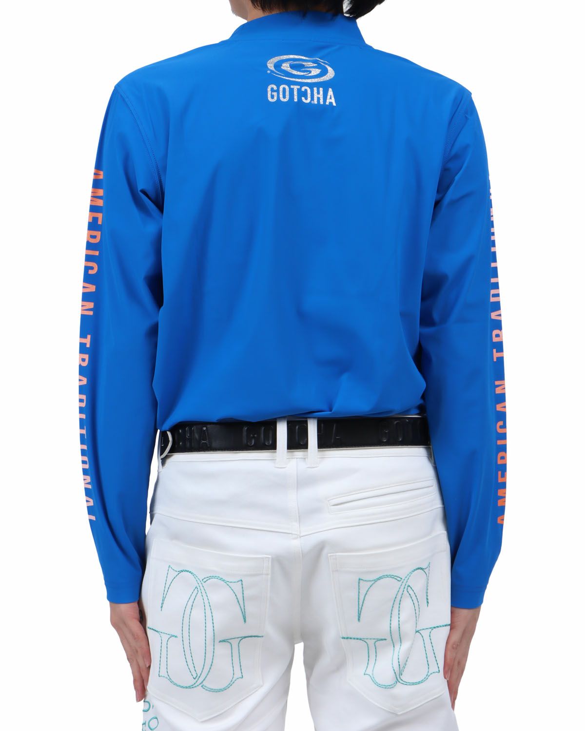 ロイヤルブルー：173cm63kg(Lサイズ着用)