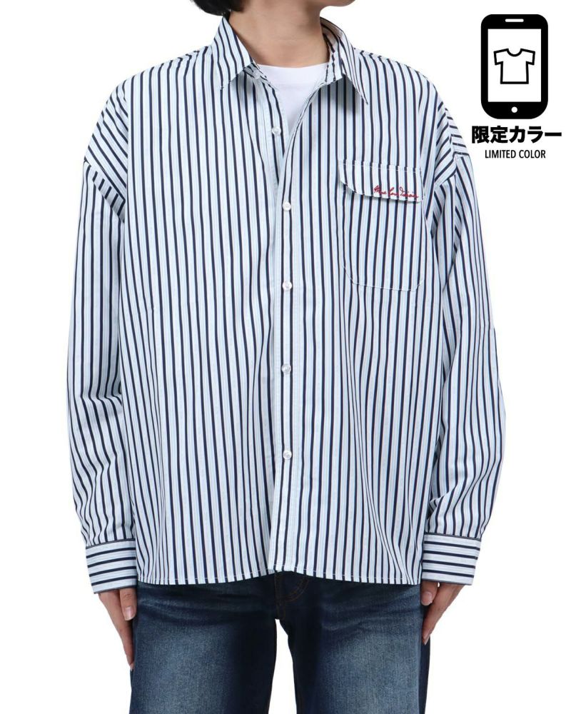 MCD] ビッグシルエット ストライプ シャツ | PEET ONLINE STORE