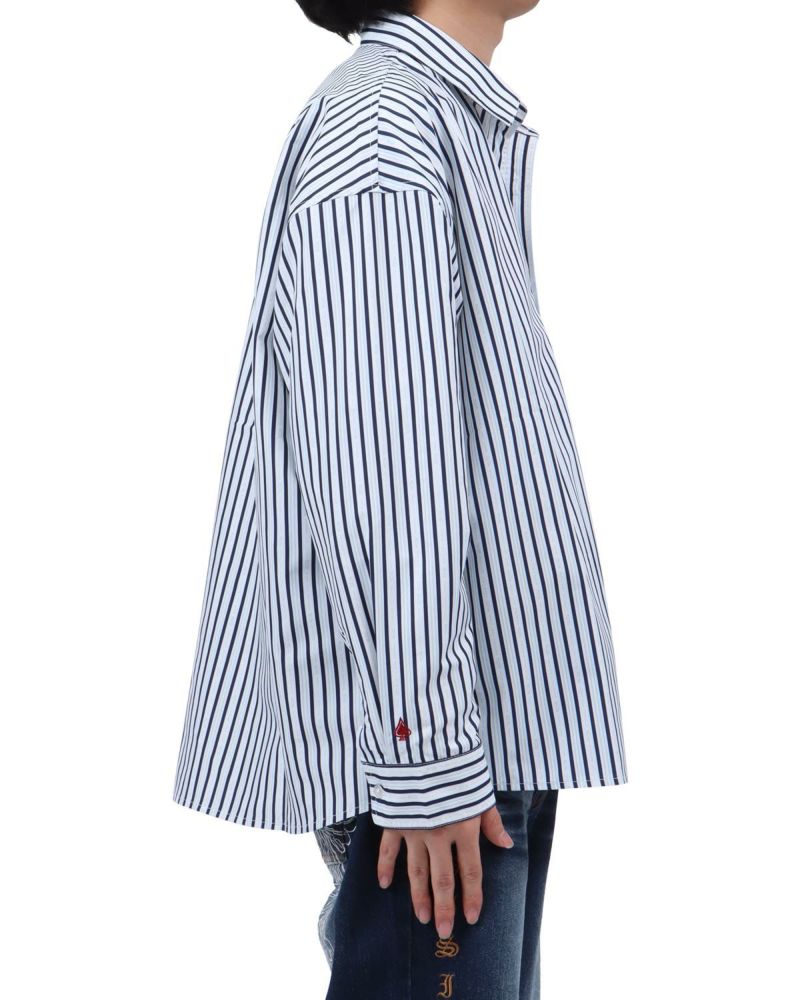 ホワイト：173cm63kg(Lサイズ着用)