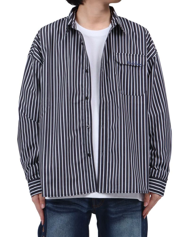 MCD] ビッグシルエット ストライプ シャツ | PEET ONLINE STORE