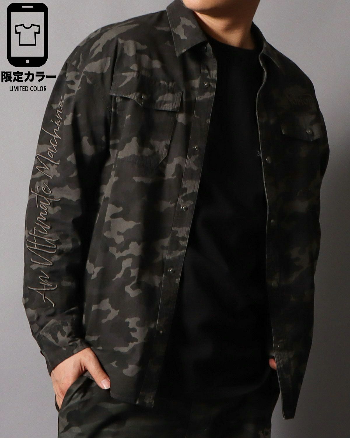 ブラック：178cm/75kg(Lサイズ着用)