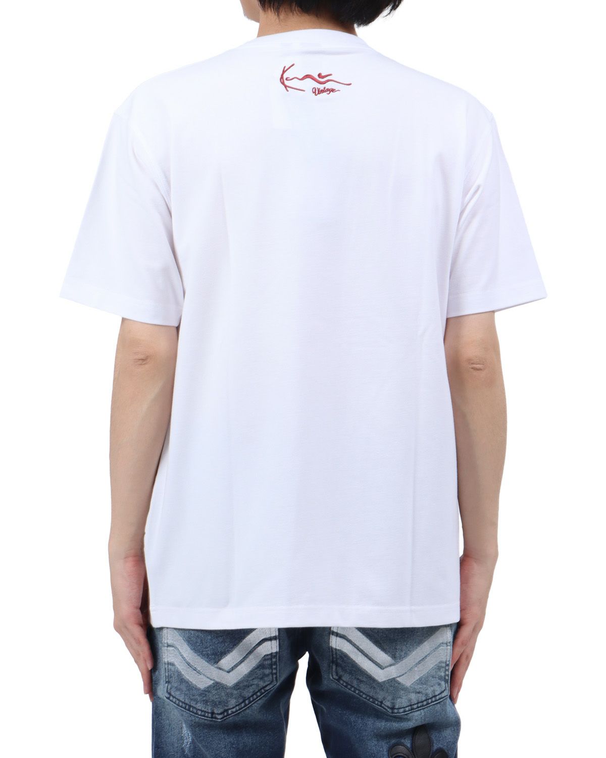 ホワイト：173cm63kg(Lサイズ着用)