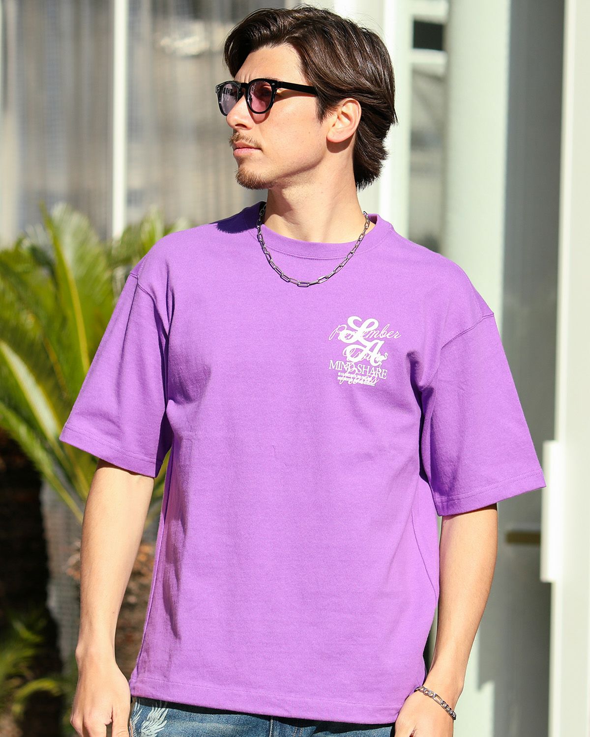 パープル：180cm/70kg(Lサイズ着用)