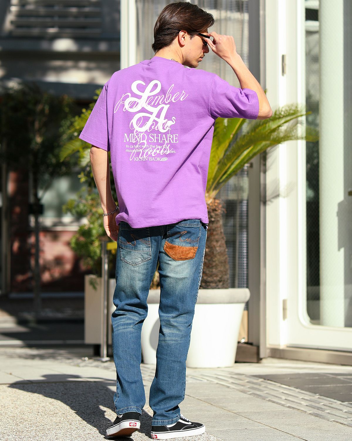 パープル：180cm/70kg(Lサイズ着用)