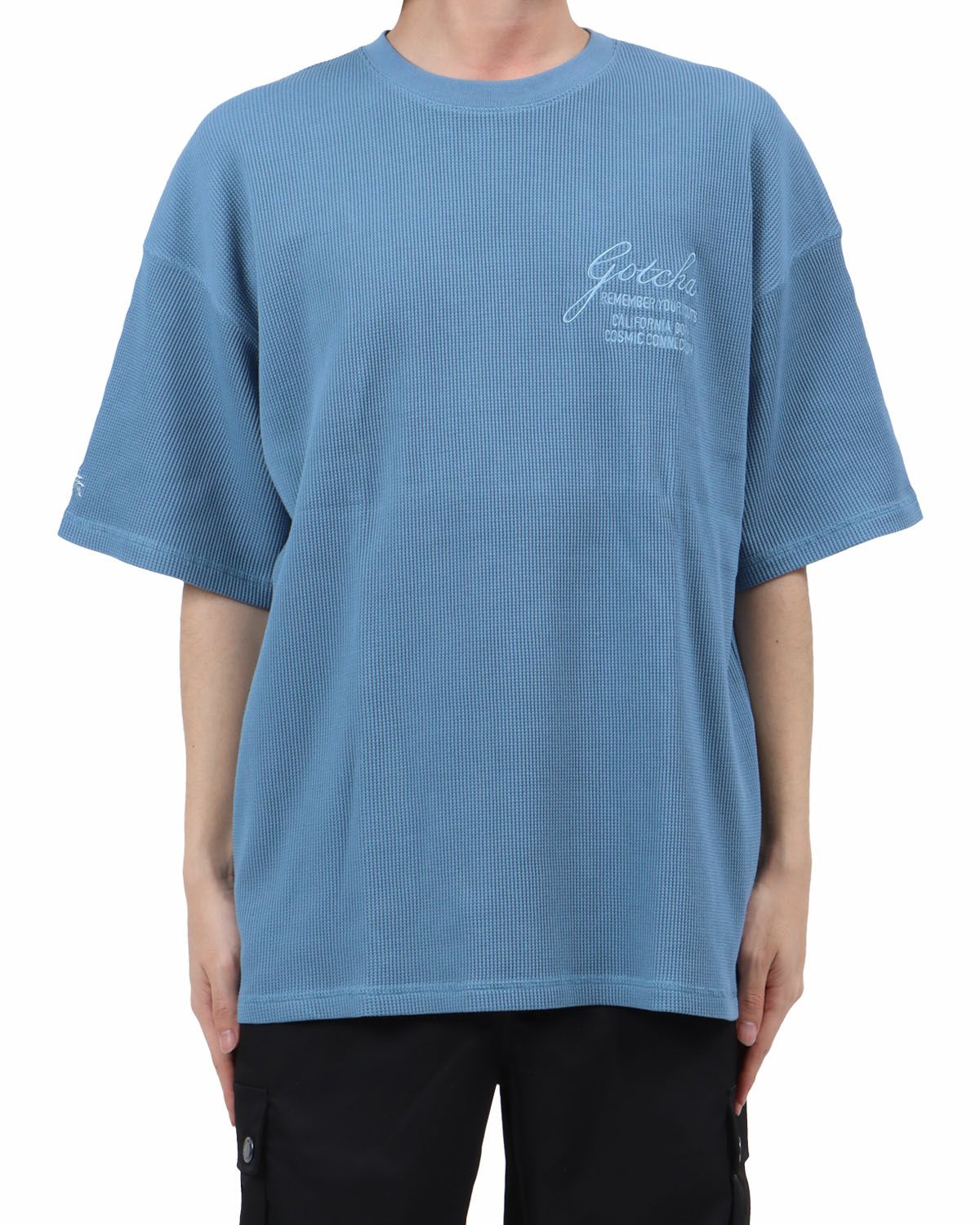 ブルーグレー：173cm63kg(Lサイズ着用)