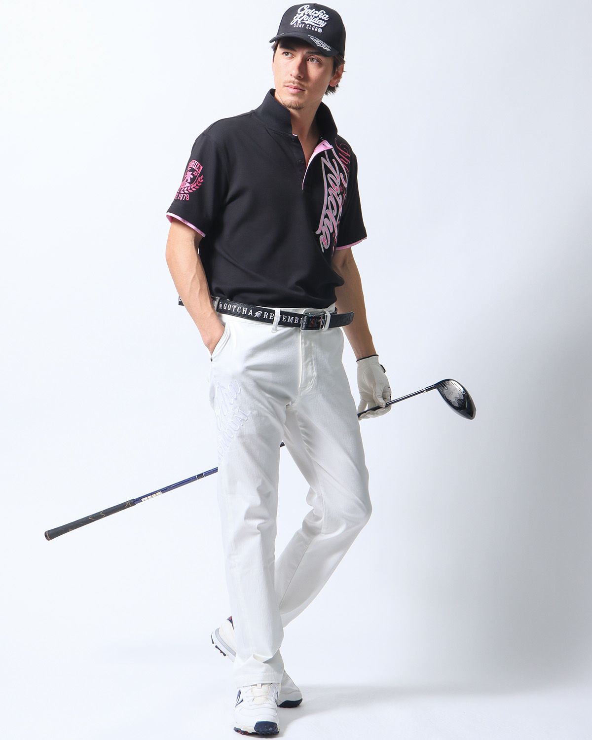 ブラック：180cm/70kg(Lサイズ着用)