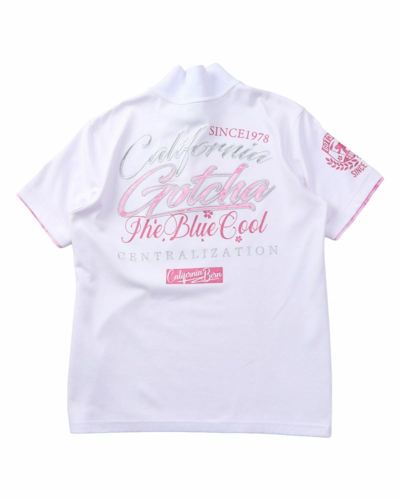 UVカット シャイニーピンク サクラ ポロ