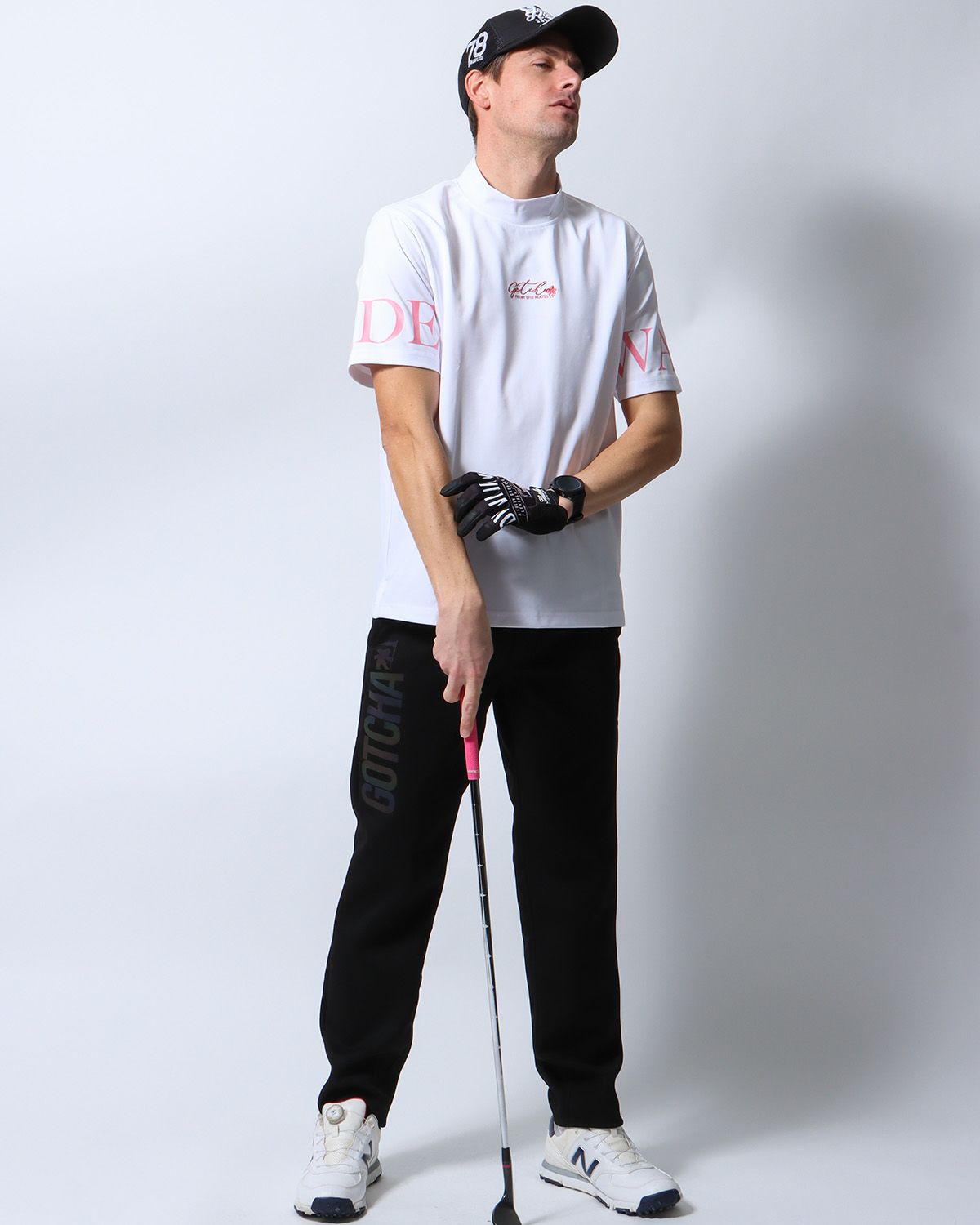 ホワイト：183cm/70kg(Lサイズ着用)