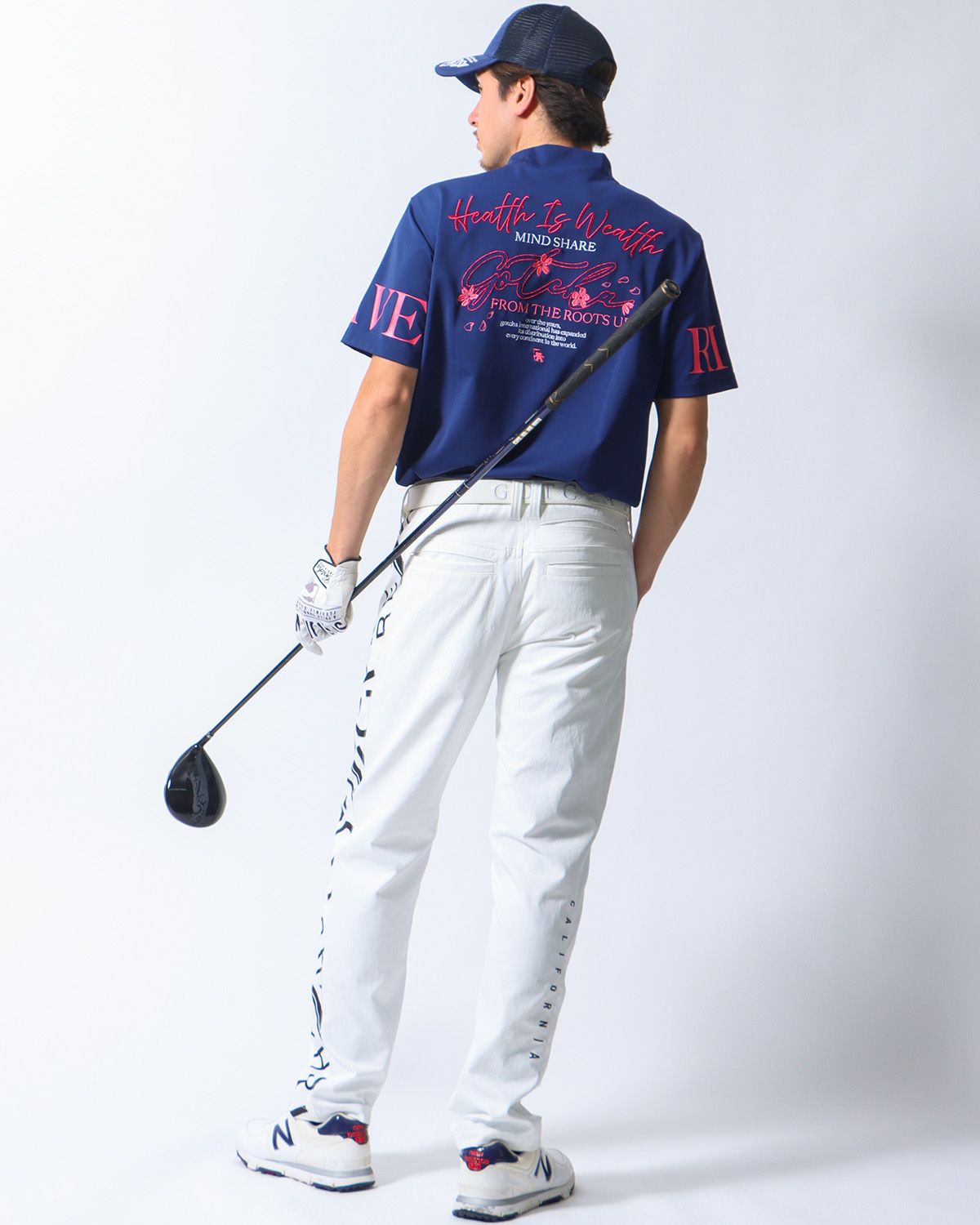 ネイビー：180cm/70kg(Lサイズ着用)