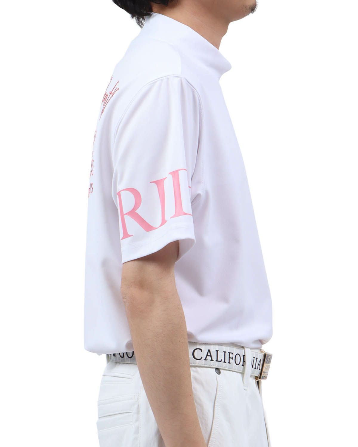 ホワイト：173cm63kg(Lサイズ着用)