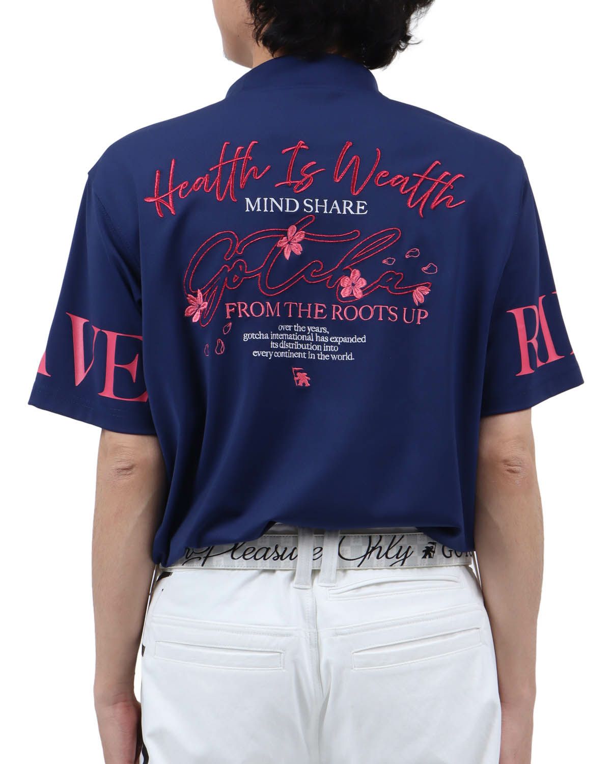 ネイビー：173cm63kg(Lサイズ着用)