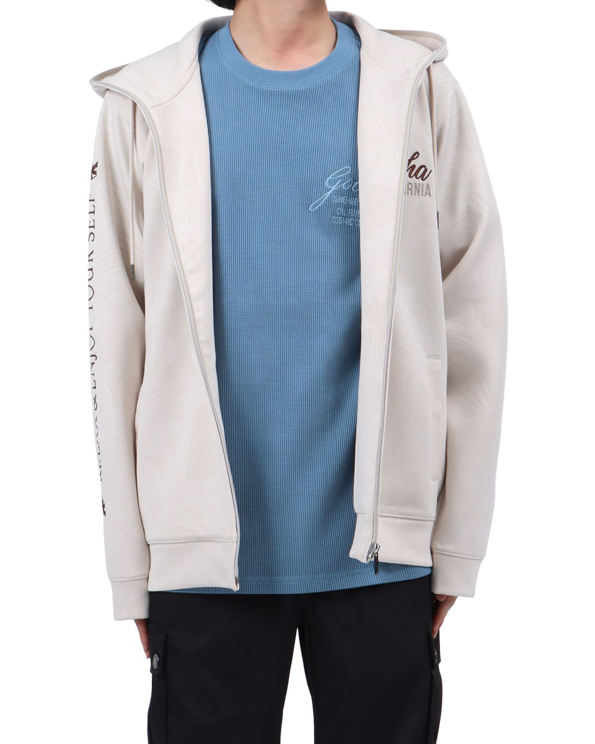 サンドベージュ：173cm63kg(Lサイズ着用)