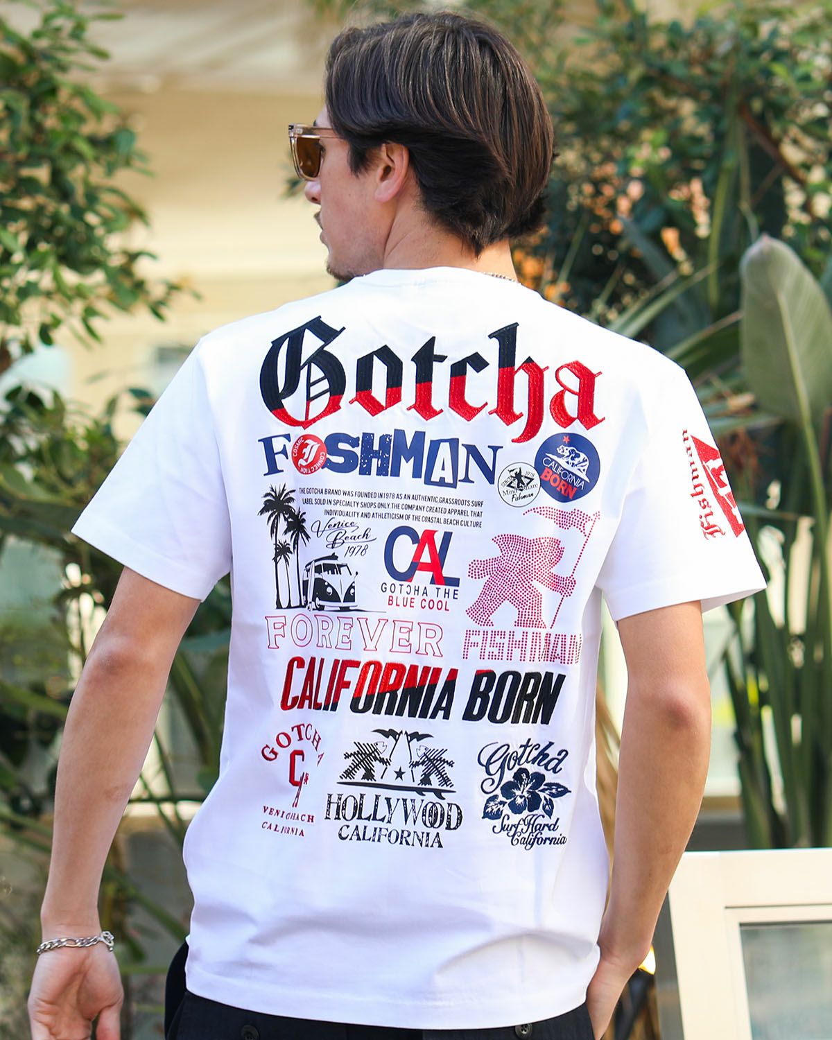 ホワイト：180cm/70kg(Lサイズ着用)