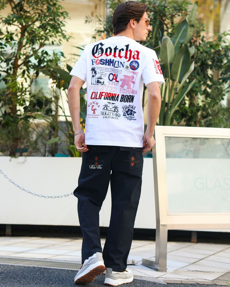 ホワイト：180cm/70kg(Lサイズ着用)