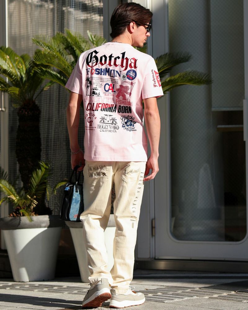 ベビーピンク：180cm/70kg(Lサイズ着用)