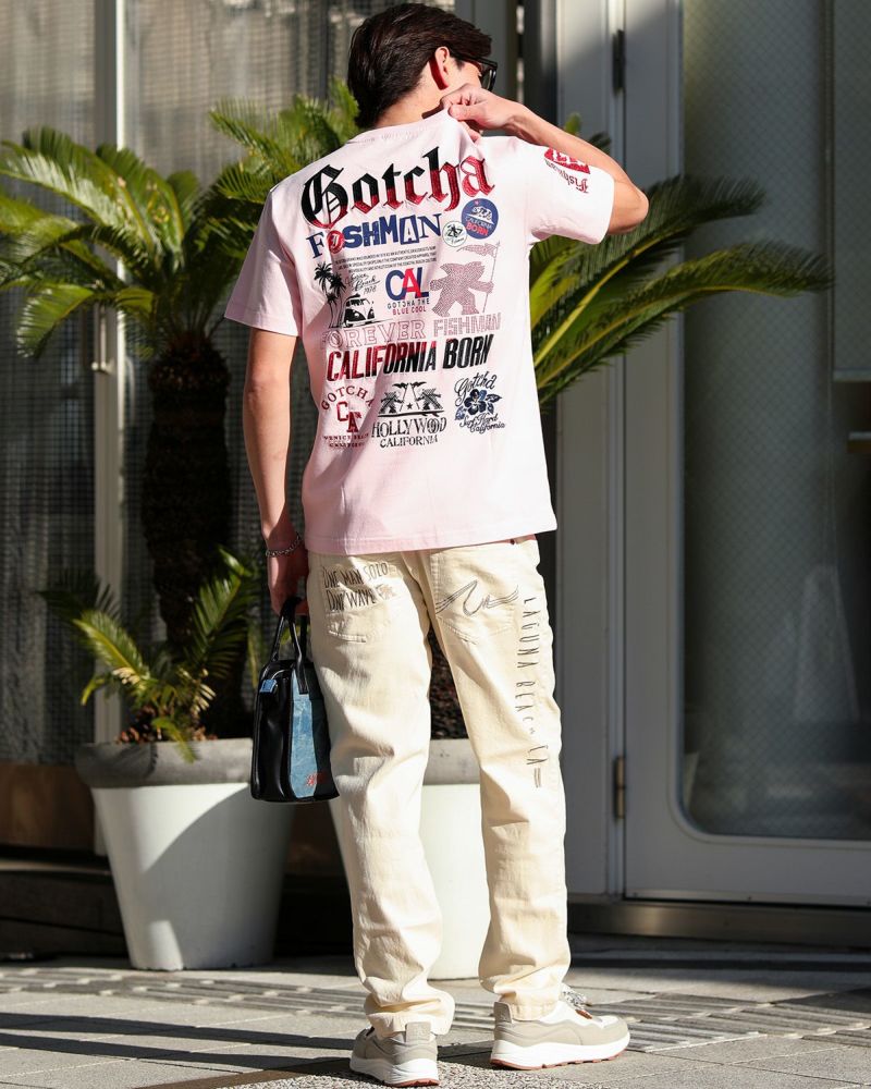 ベビーピンク：180cm/70kg(Lサイズ着用)